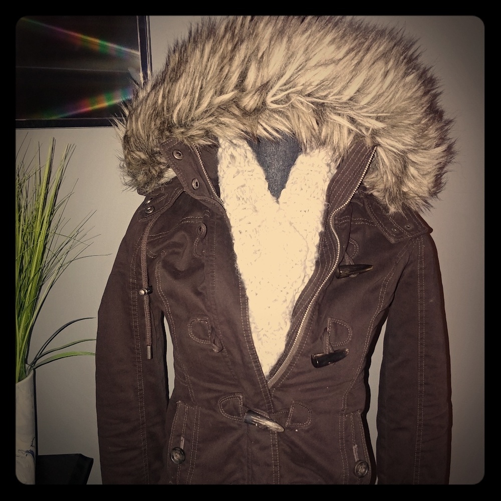 Abercrombie & Fitch Brown Coat